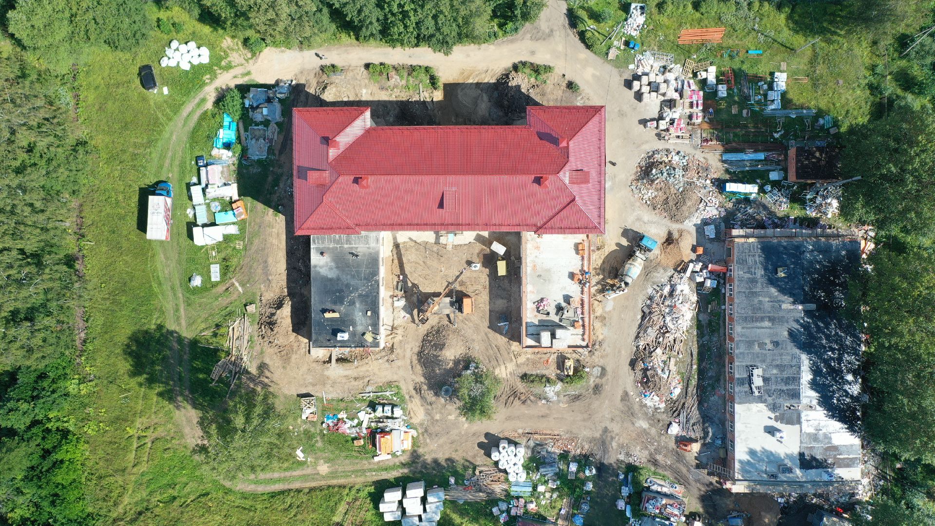 школа, волоколамск, образование, ремонт, видео с коптера,