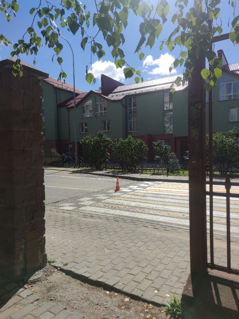 Дороги, разметка, пешеходный переход, Дубна