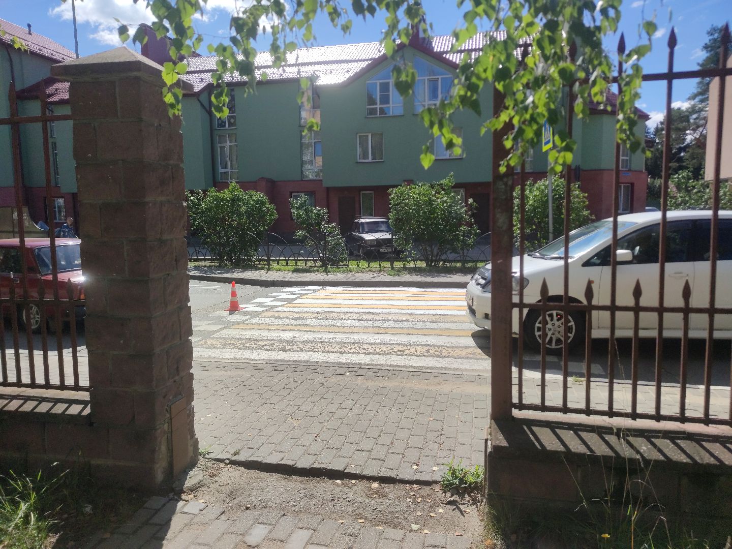 Дороги, разметка, пешеходный переход, Дубна