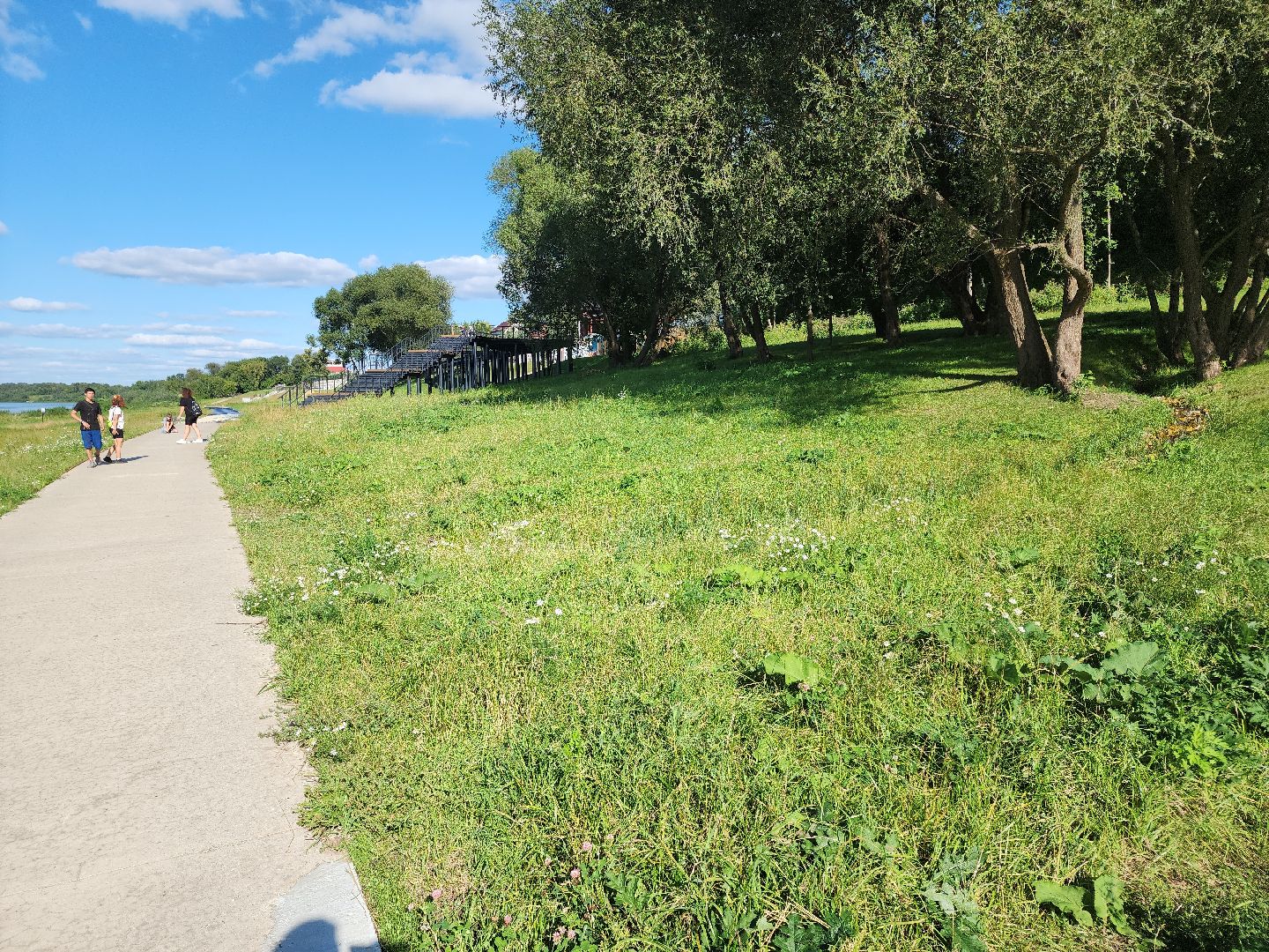 Кашира, набережная, благоустройство, детская площадка, освещение