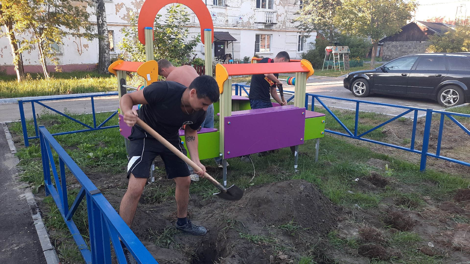 Шатура, новая игровая площадка, атракцион