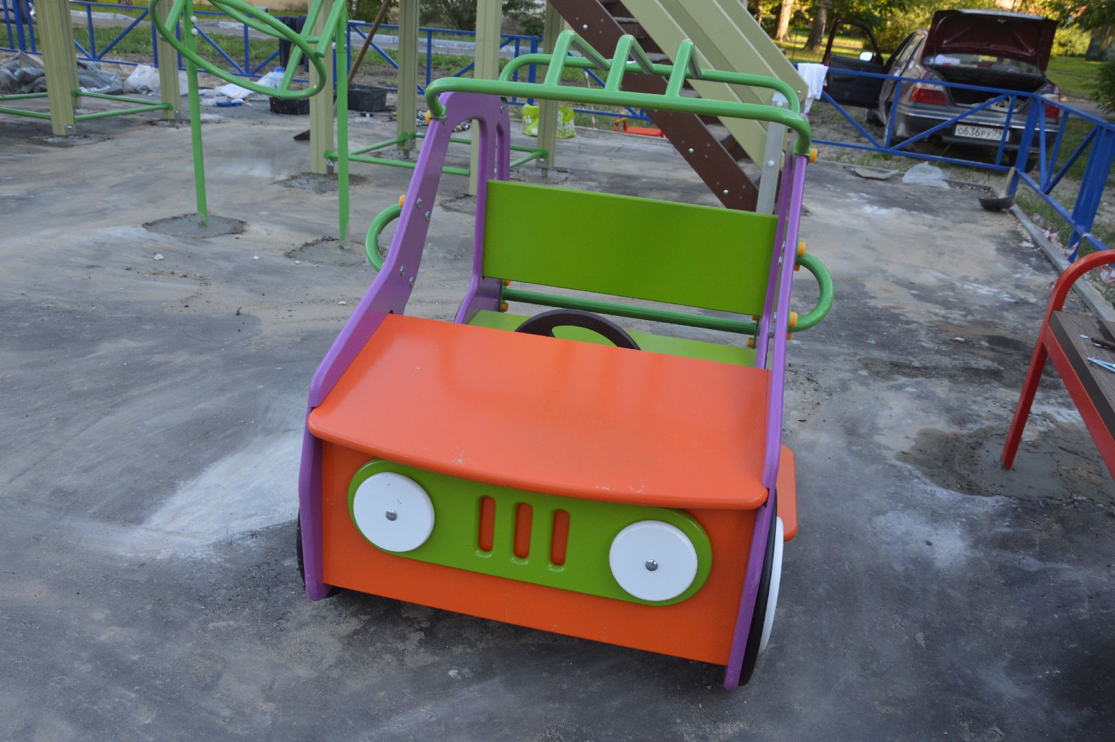 Шатура, новая игровая площадка, атракцион