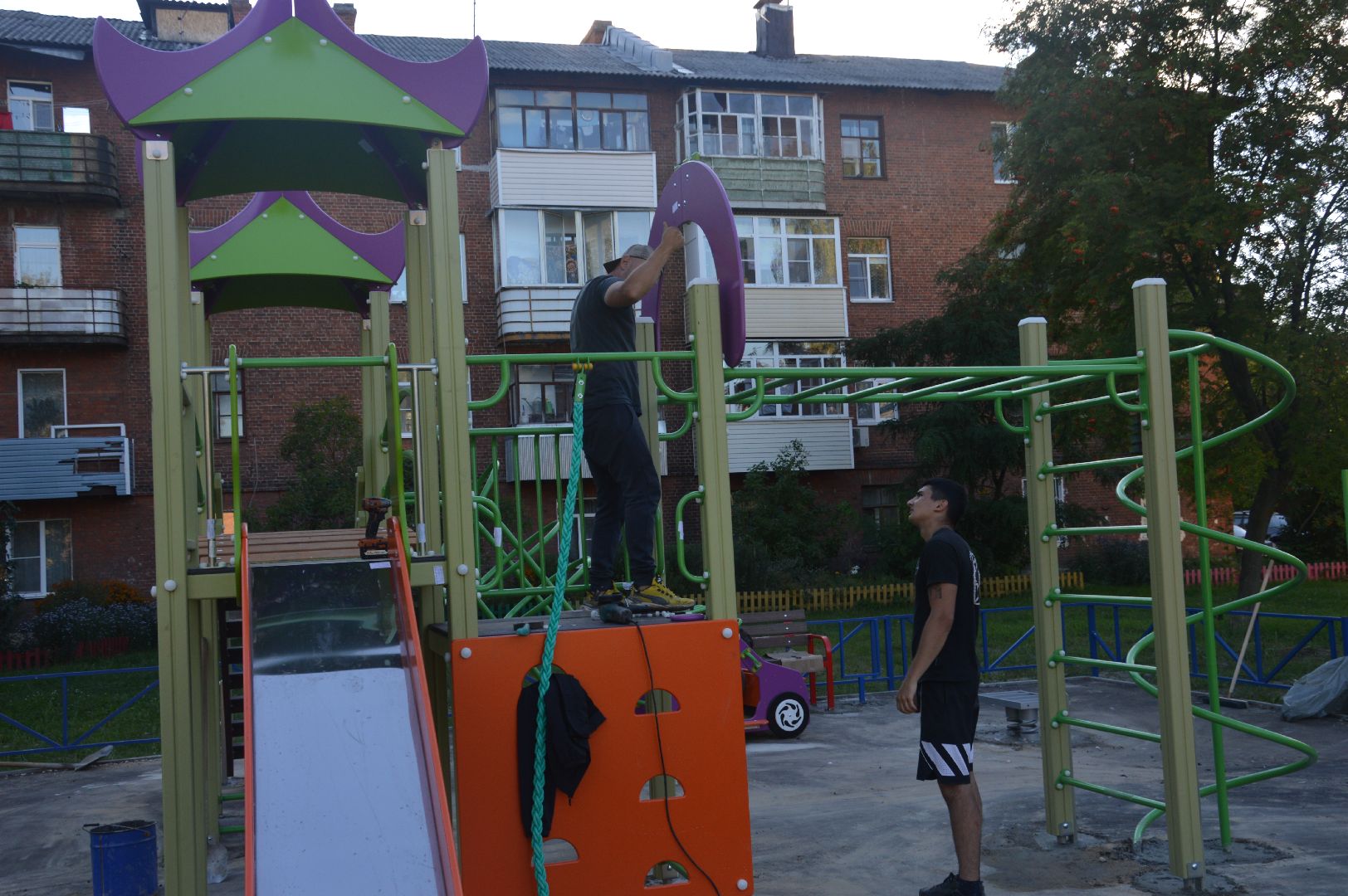 Шатура, новая игровая площадка, атракцион