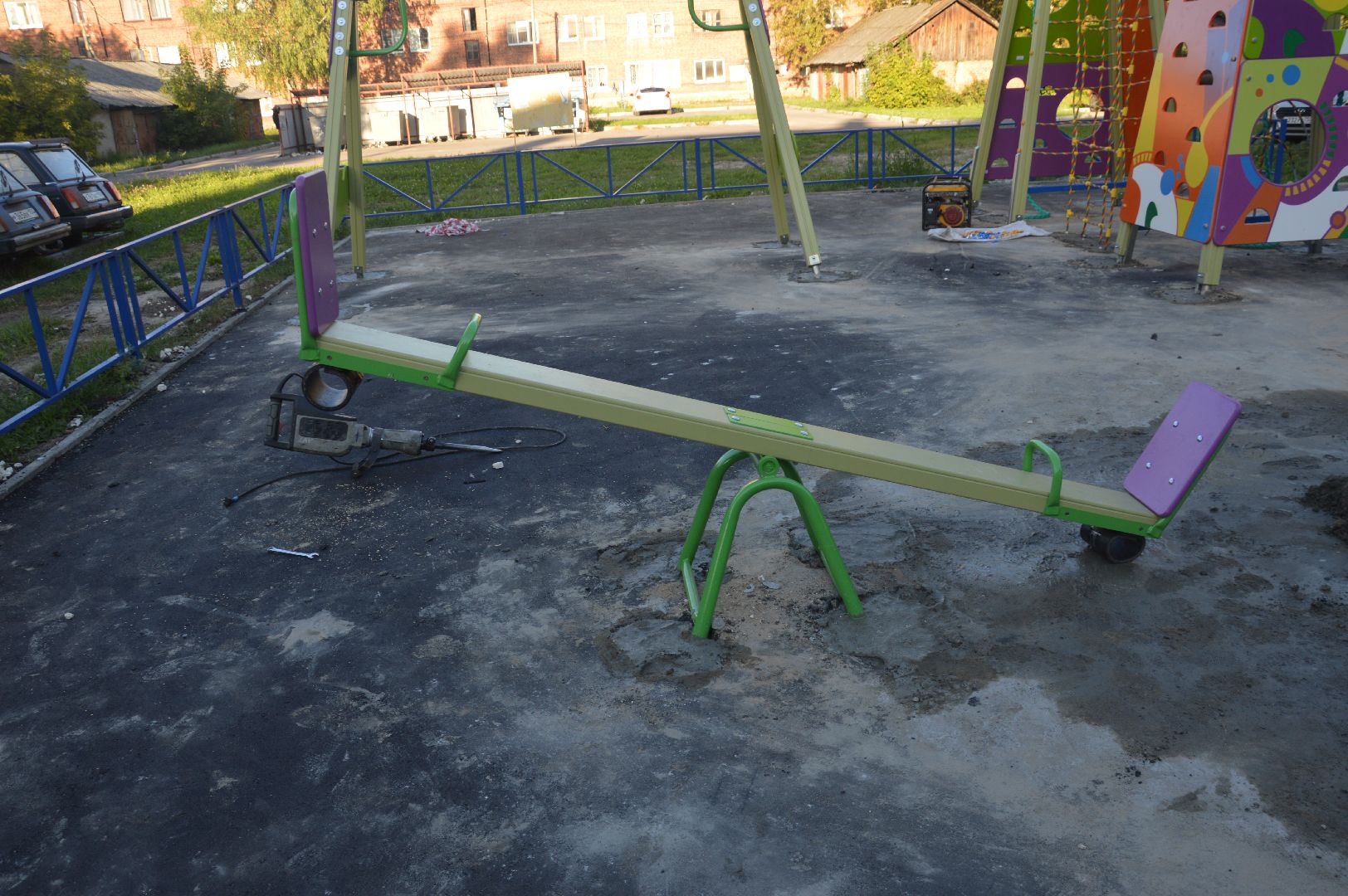 Шатура, новая игровая площадка, атракцион