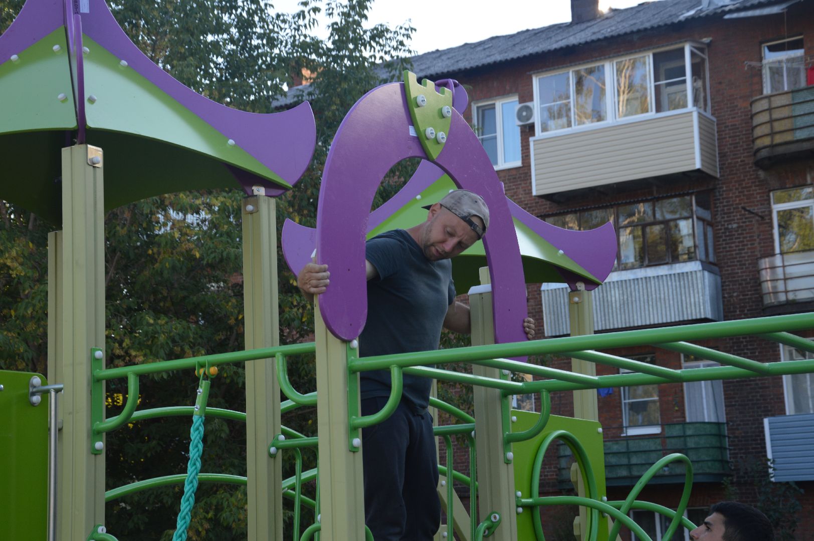 Шатура, новая игровая площадка, атракцион