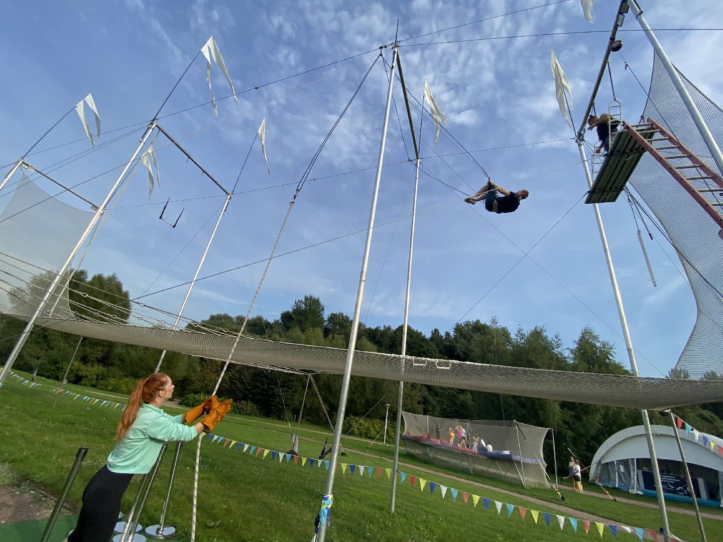 Одинцово, Сколково, спорт, трапеция, трюк, трюкач, акробат, гимнаст, каскадёр, испытано на себе, журналист - акробат