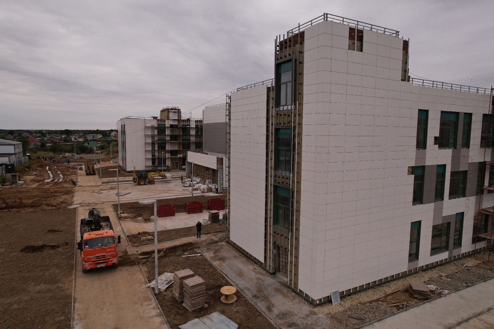 школа, садик,видео с коптера,