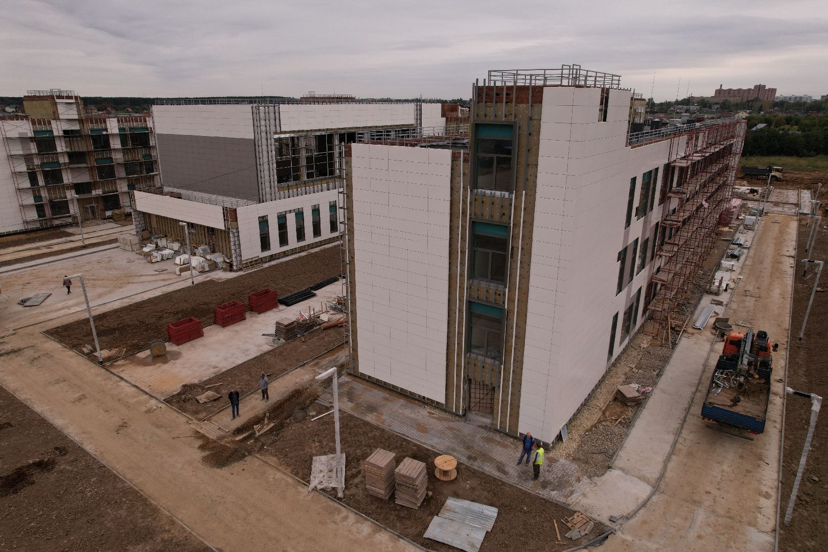 школа, садик,видео с коптера,