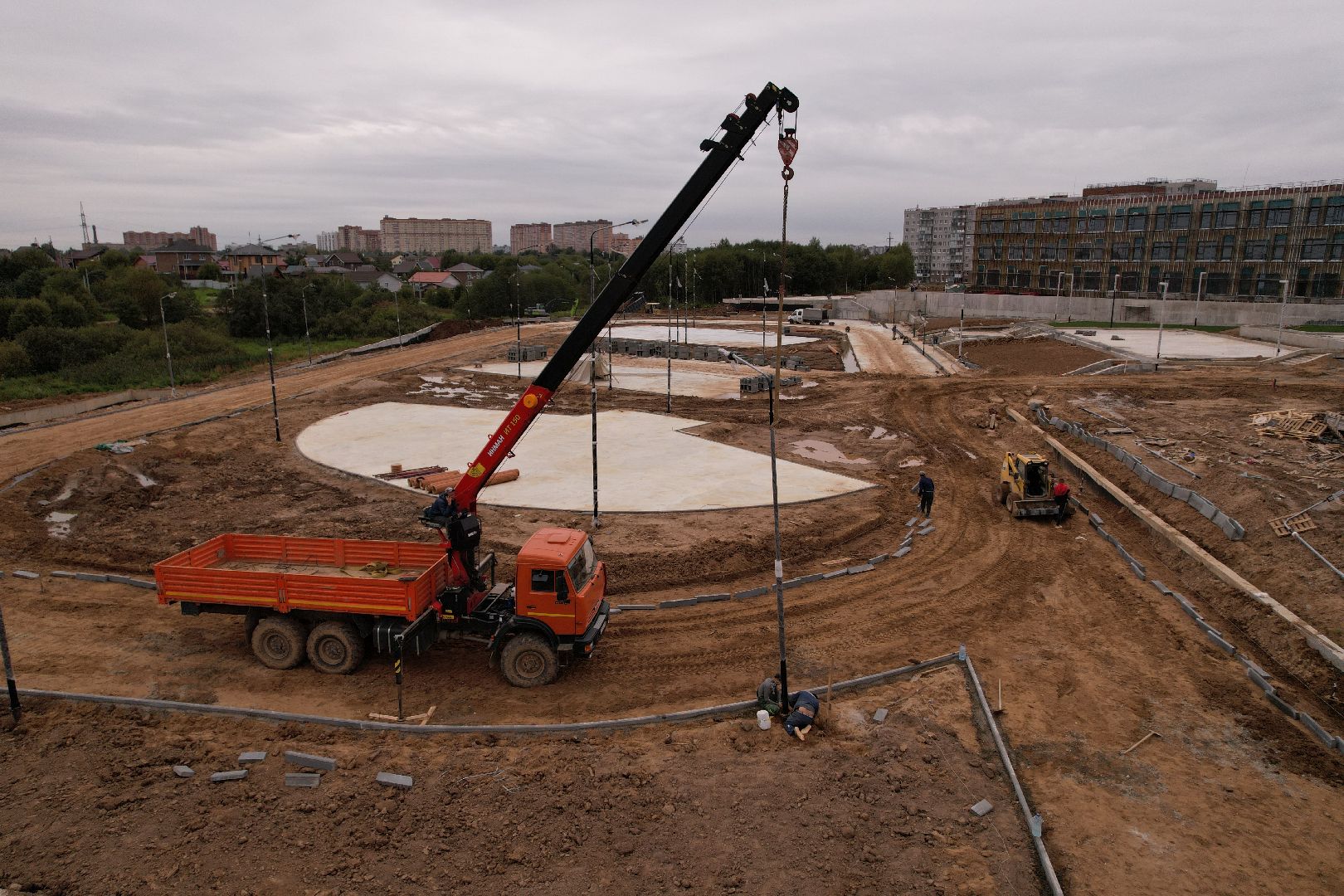 школа, садик,видео с коптера,