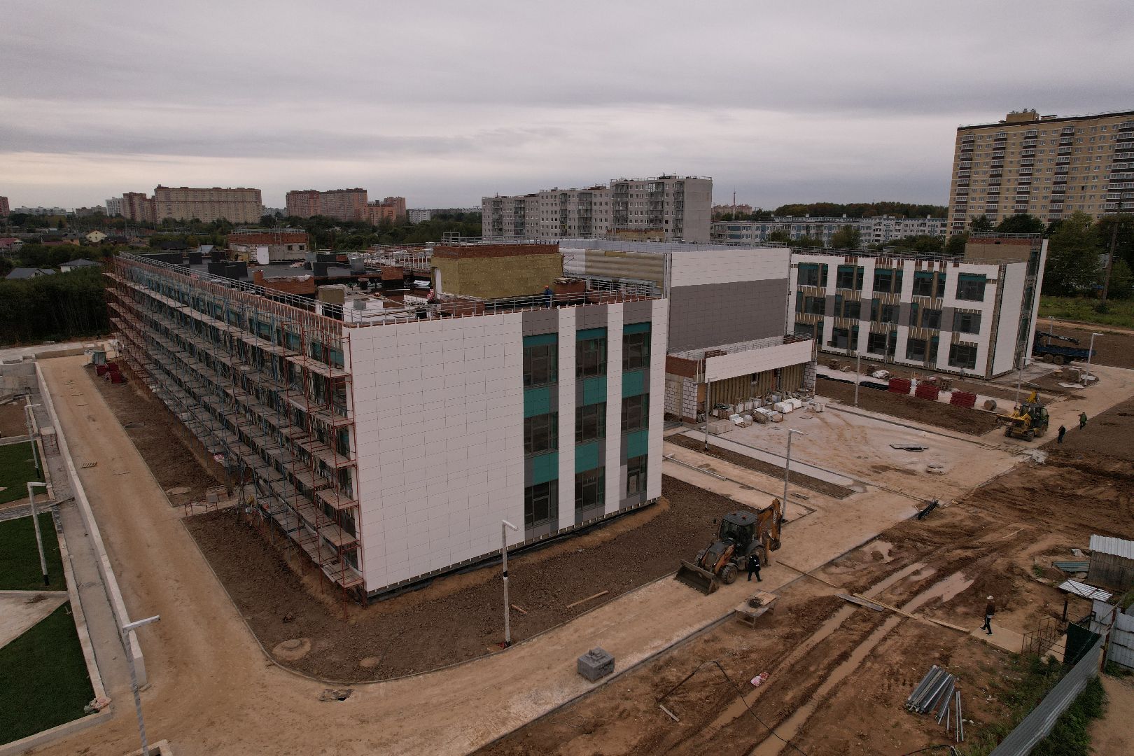 школа, садик,видео с коптера,