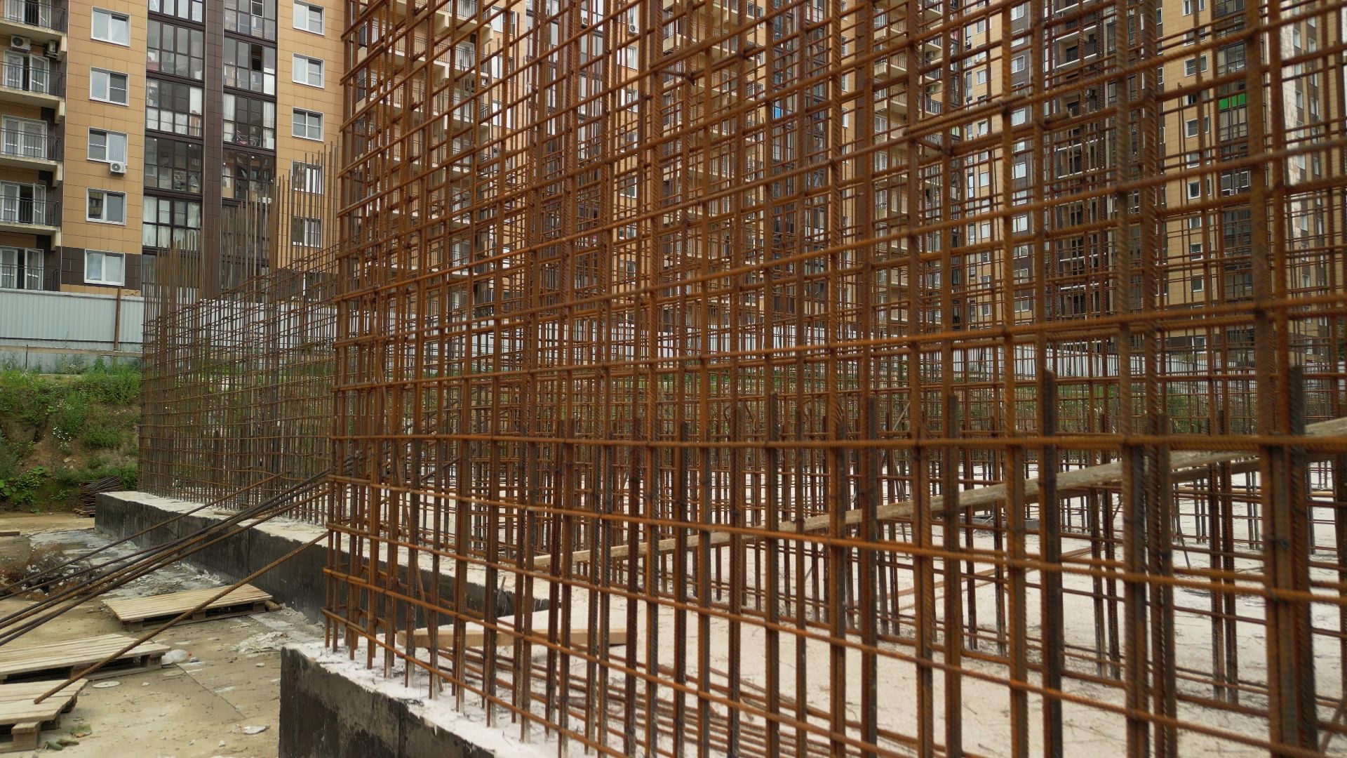 школа, строительство,видео с коптера,