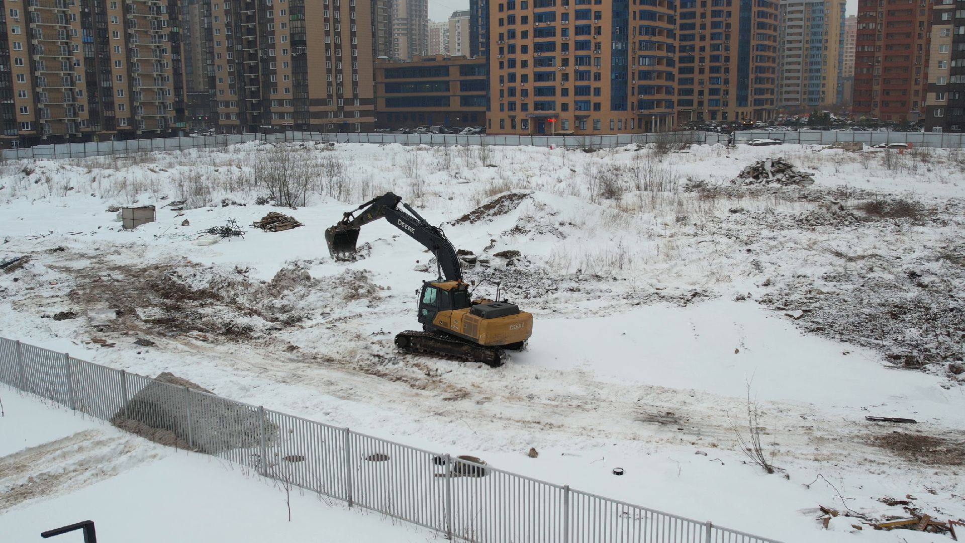 школа, строительство,видео с коптера,