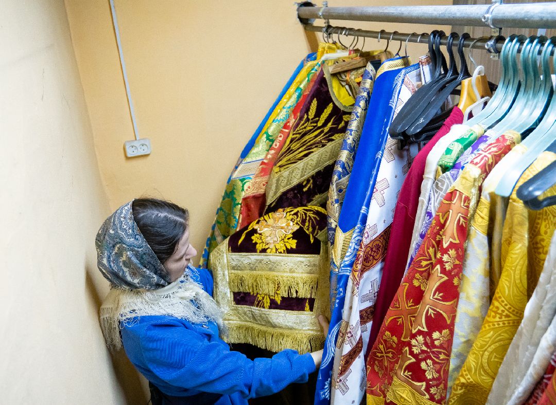 золотошвейка, Ликино-Дулево, женщина, Орехово-Зуево, благочиние, церковь, Орехово-Зуевский округ, швея