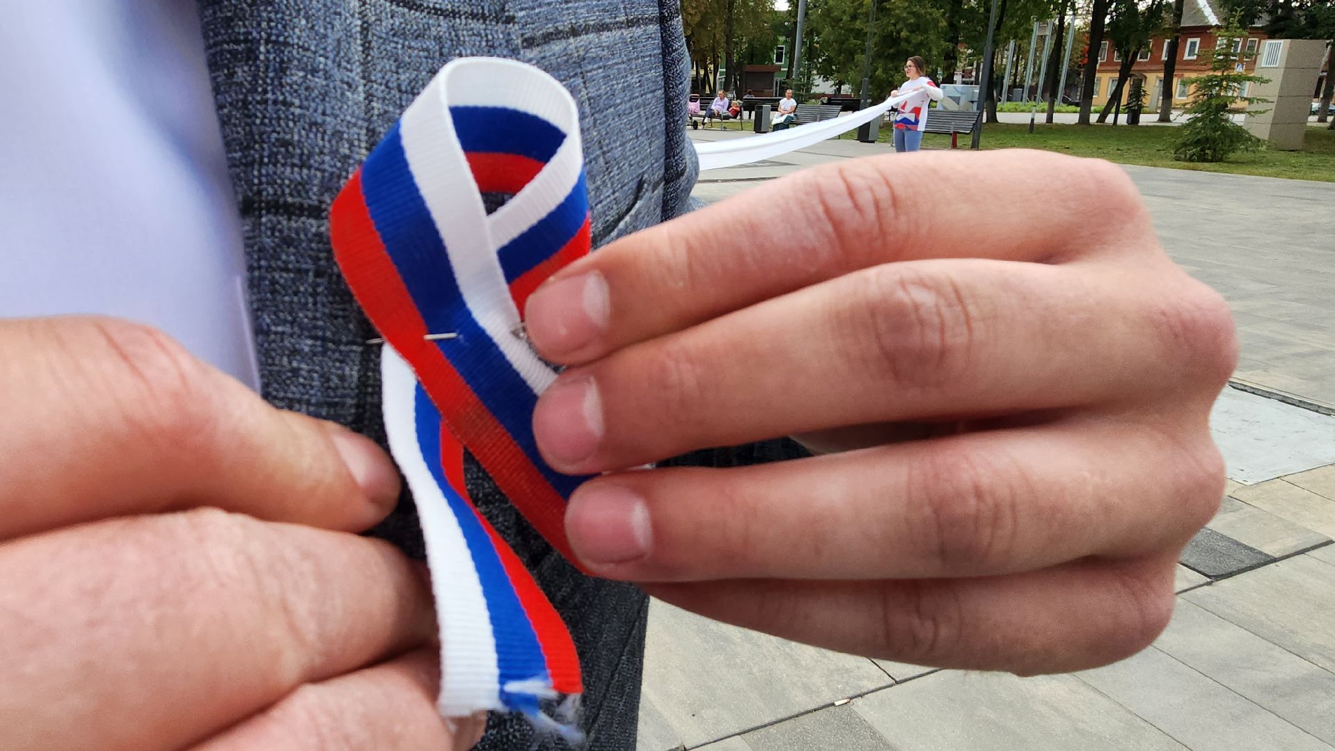 Егорьевск, молодежь, флаг, акция, триколор