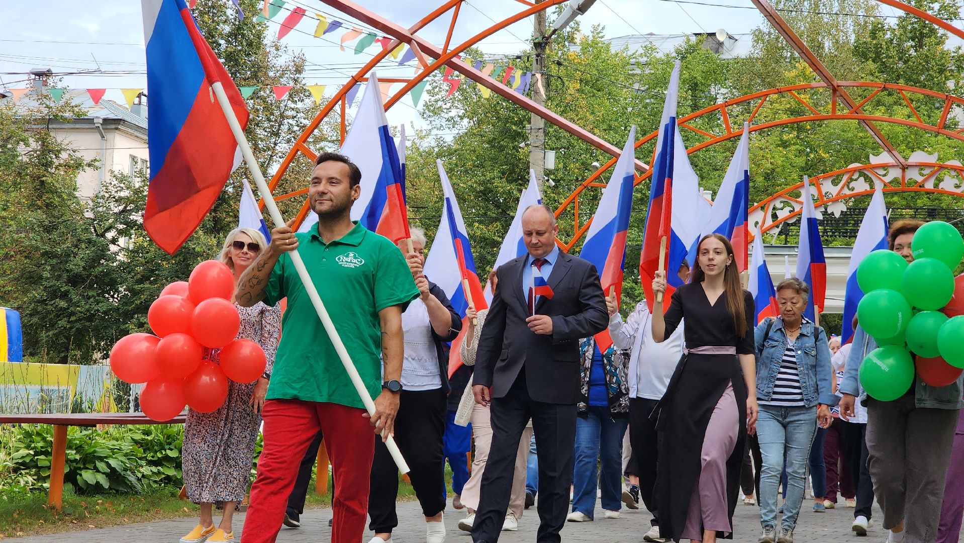 Егорьевск,флаг, парк, патриотизм, пегас