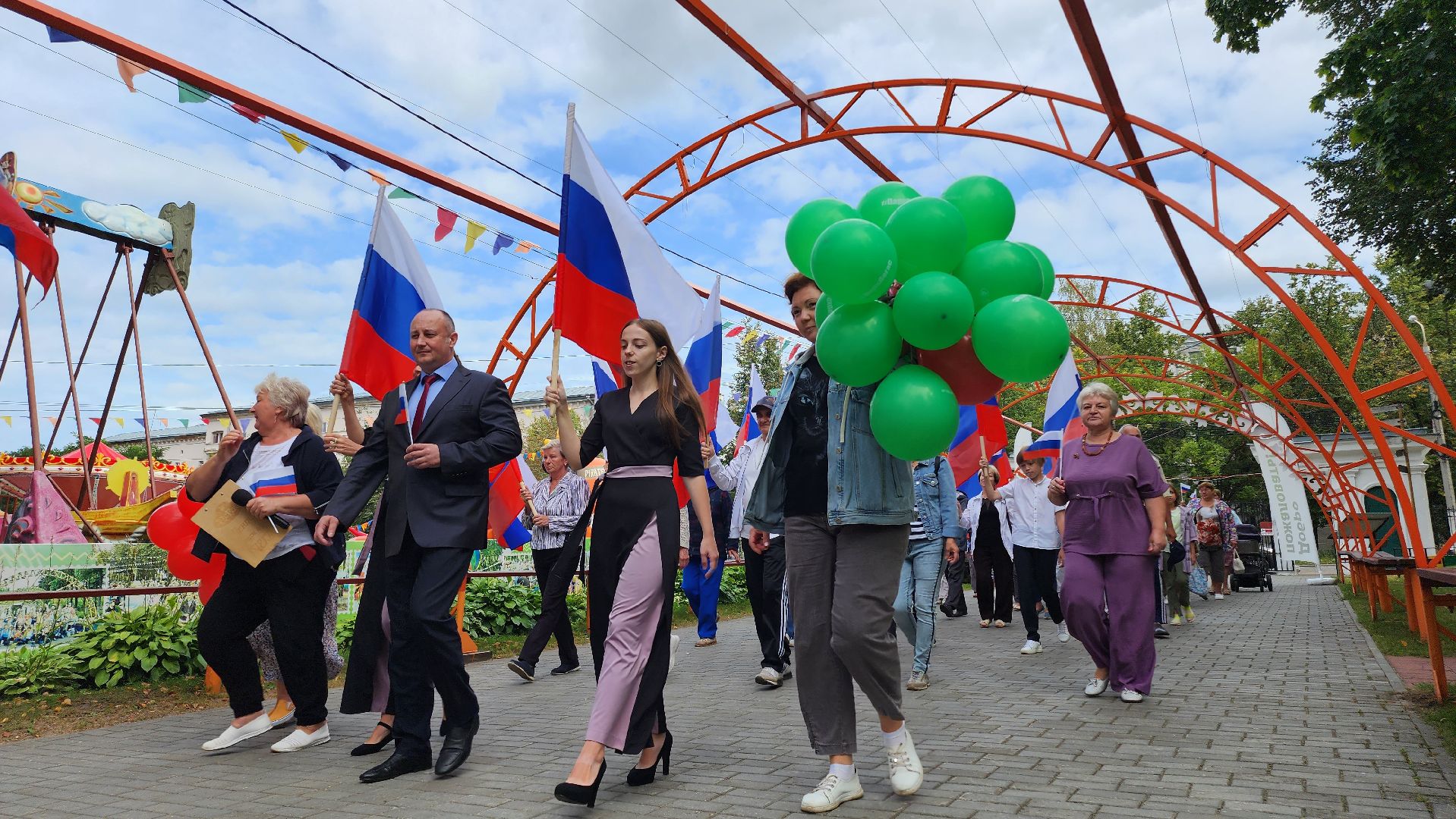 Егорьевск,флаг, парк, патриотизм, пегас