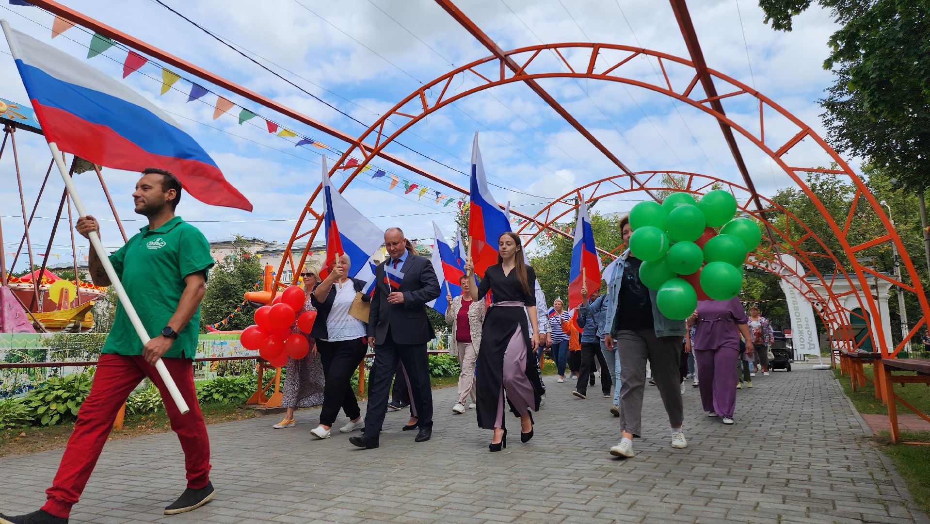 Егорьевск,флаг, парк, патриотизм, пегас