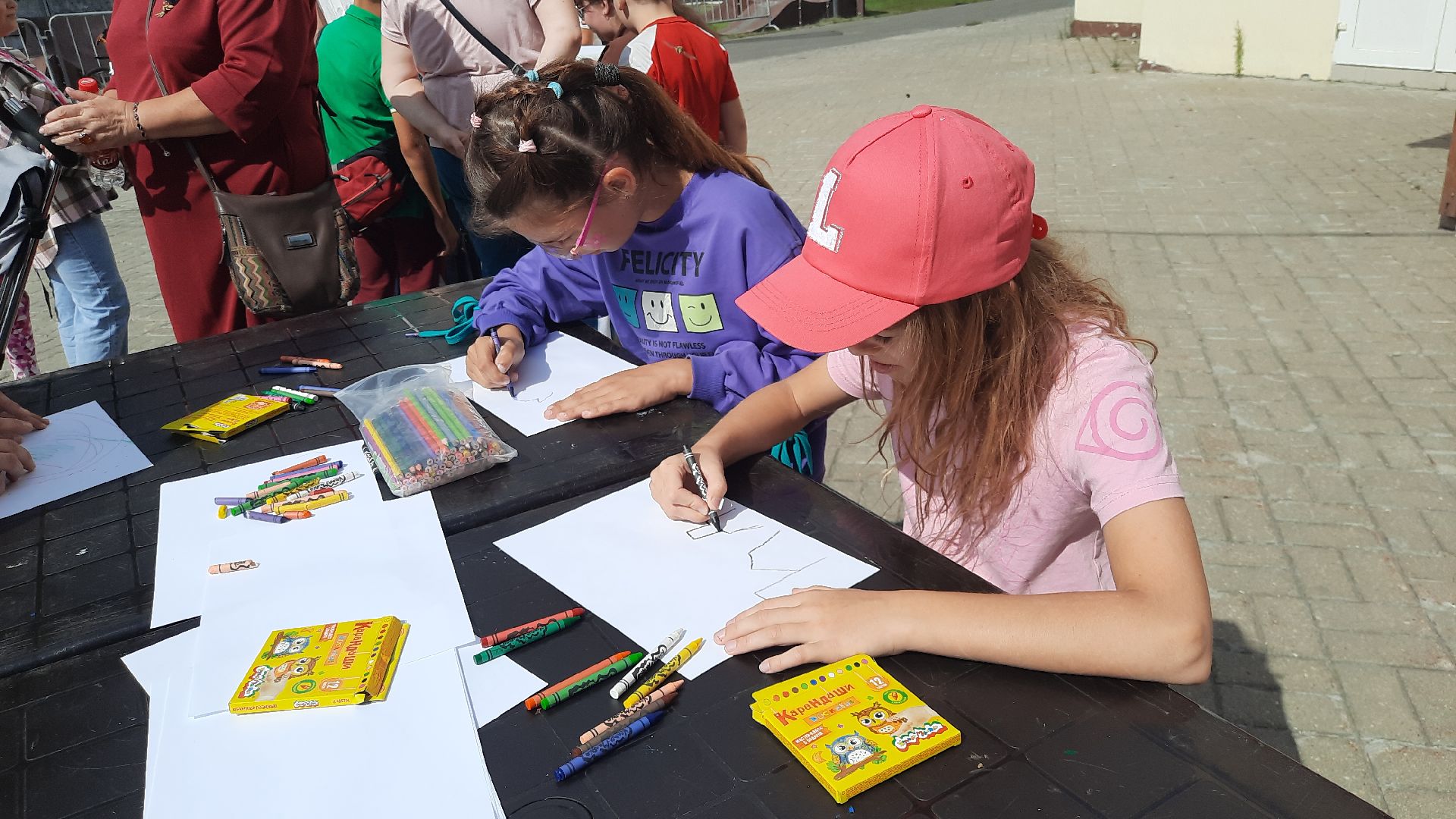 Шатура, День флага, парк, флешмоб, триколор