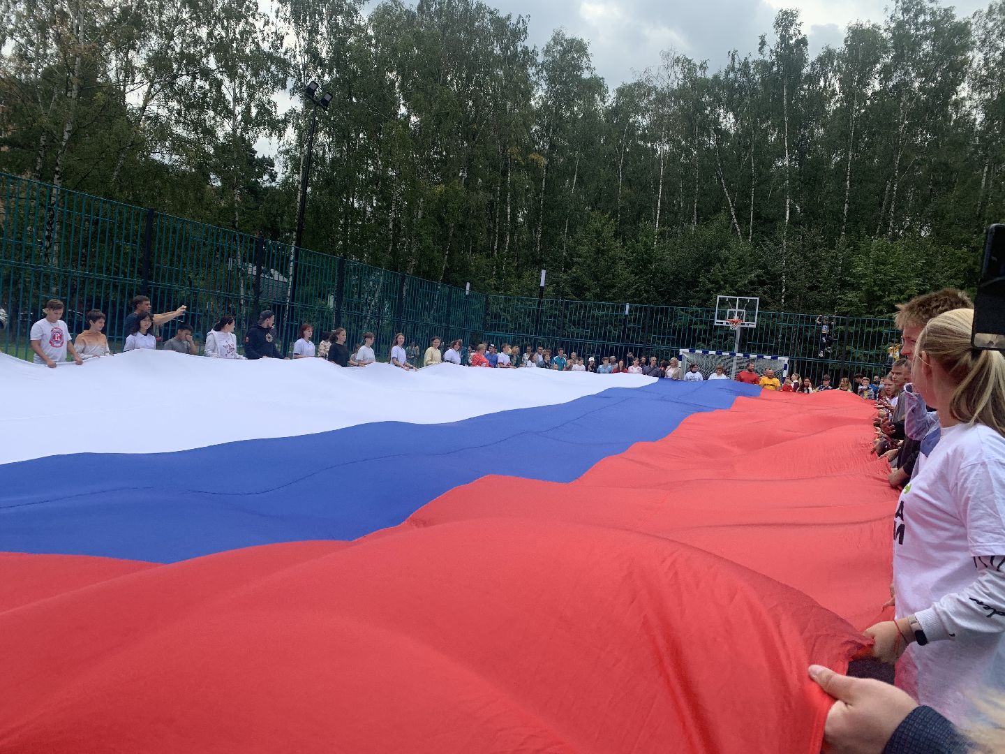 Балашиха, Подмосковье, благоустройство, берёзовая роща, сквер, день флага России, спортплощадка