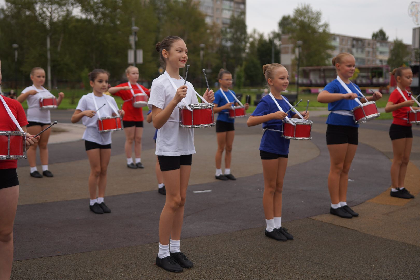 Егорьевск, парк, дети, день флага россии, природа, культура, подмосковье,