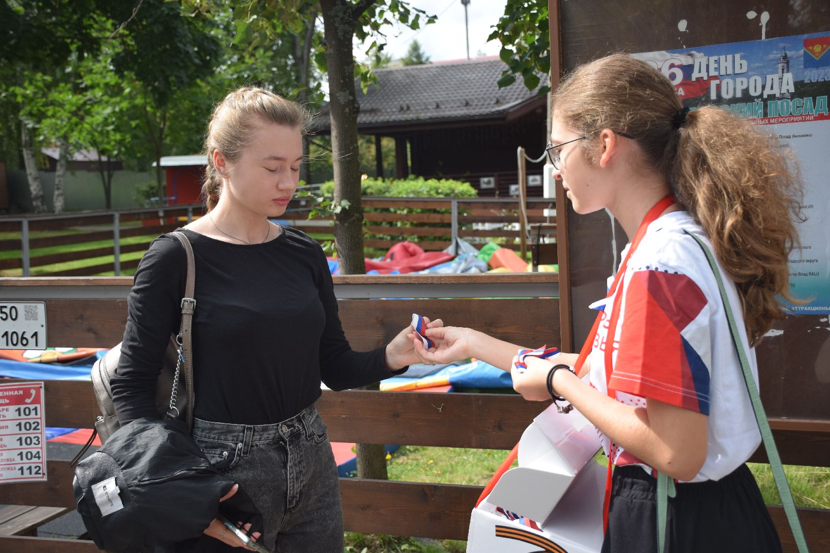 Павловский Посад, городской округ Павловский Посад, люди, парк, волонтёры, летны, флаг, праздник