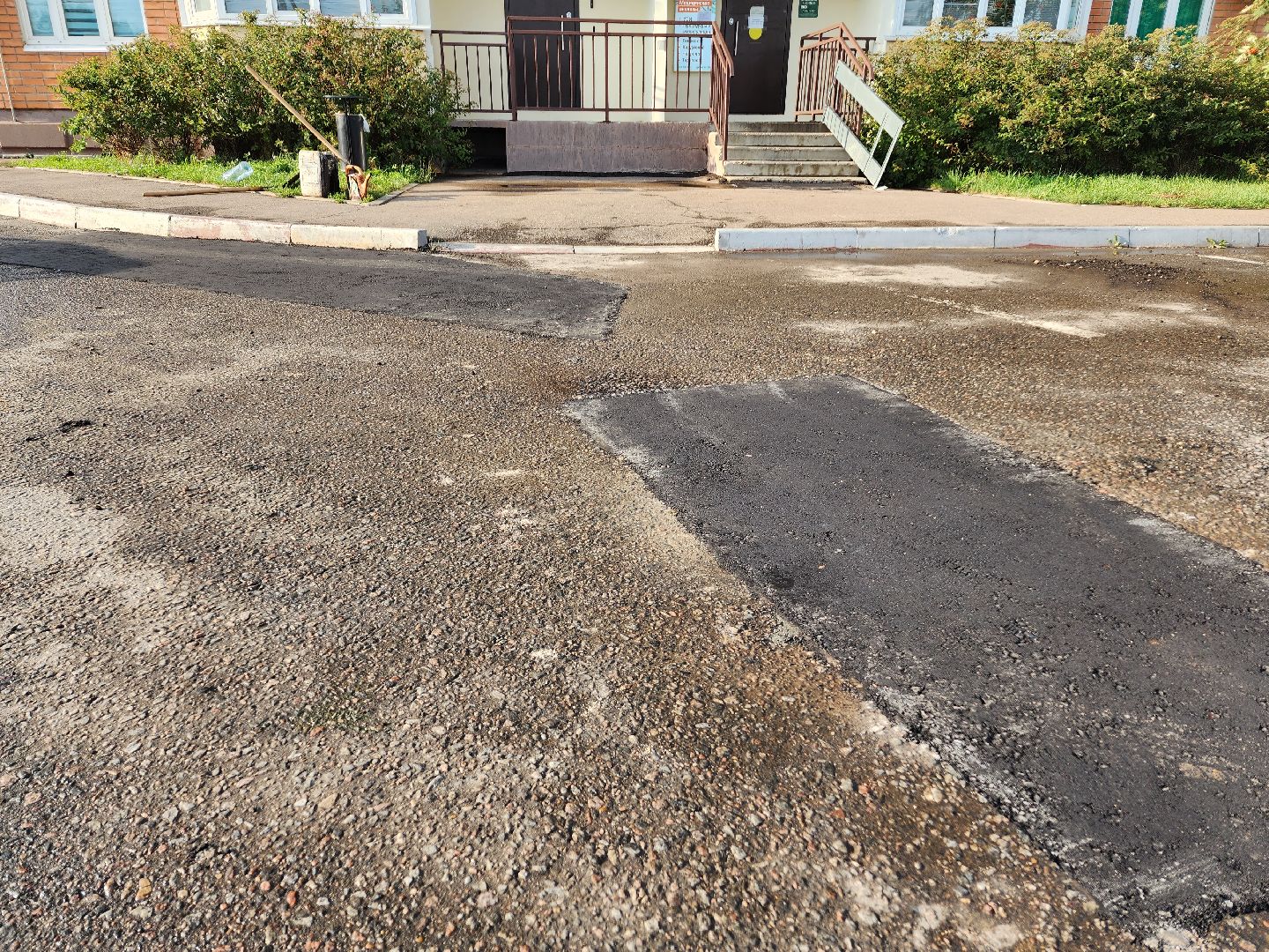 Домодедово, Подмосковье, улица Текстильщиков, ремонт дорог, ямочный ремонт, дорожное покрытие, качественные дороги