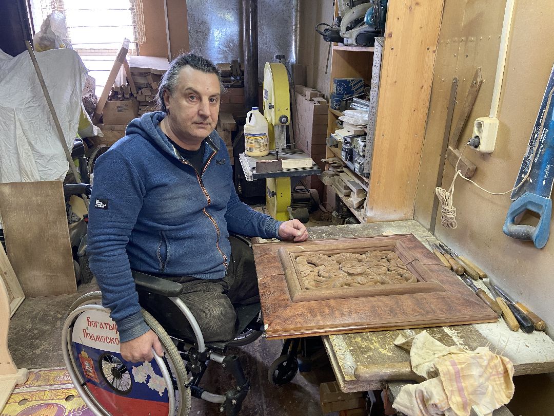 Волоколамск, инвалид, общественная палата, общество, спорт, ОВЗ, мастер, дерево, искусство,