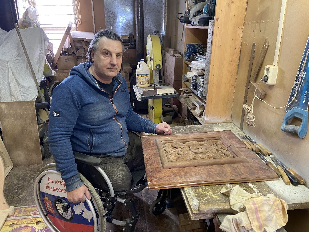 Волоколамск, инвалид, общественная палата, общество, спорт, ОВЗ, мастер, дерево, искусство,
