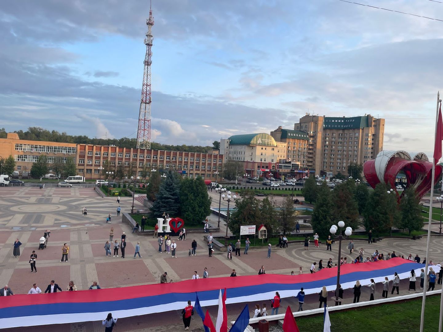 Наро-Фоминск, наро-фоминский городской округ, день флага, триколор, флешмоб