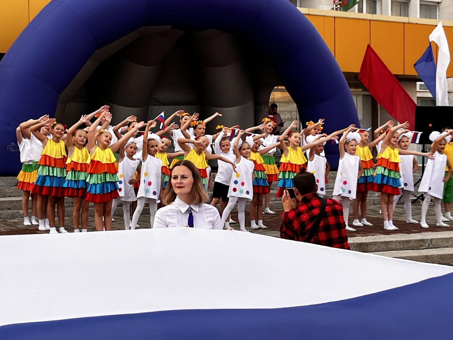 Наро-Фоминск, наро-фоминский городской округ, день флага, триколор, флешмоб