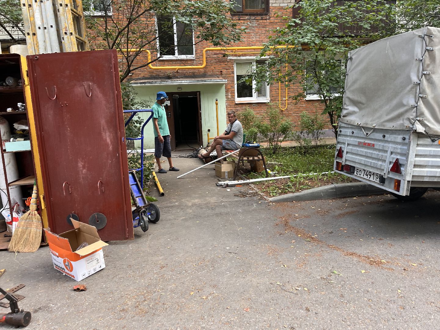 Шаховская, газ, замена газовых труб