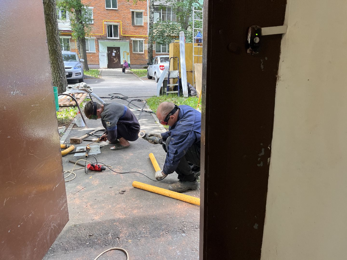 Шаховская, газ, замена газовых труб