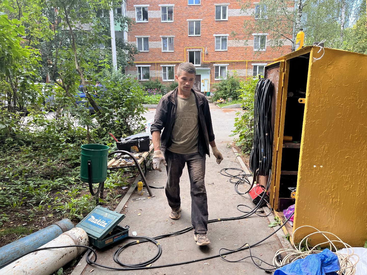 Шаховская, газ, замена газовых труб