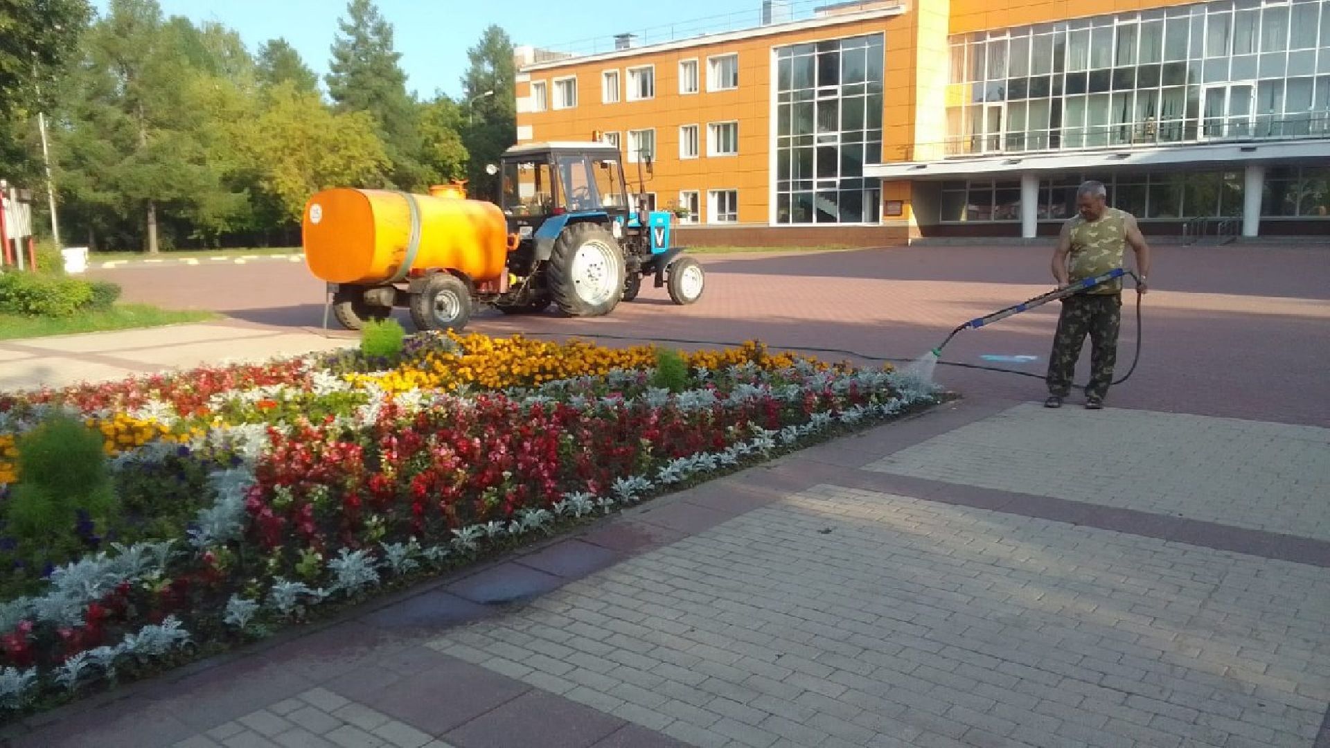 Чехов, благоустройство, клумбы, цветники, уход