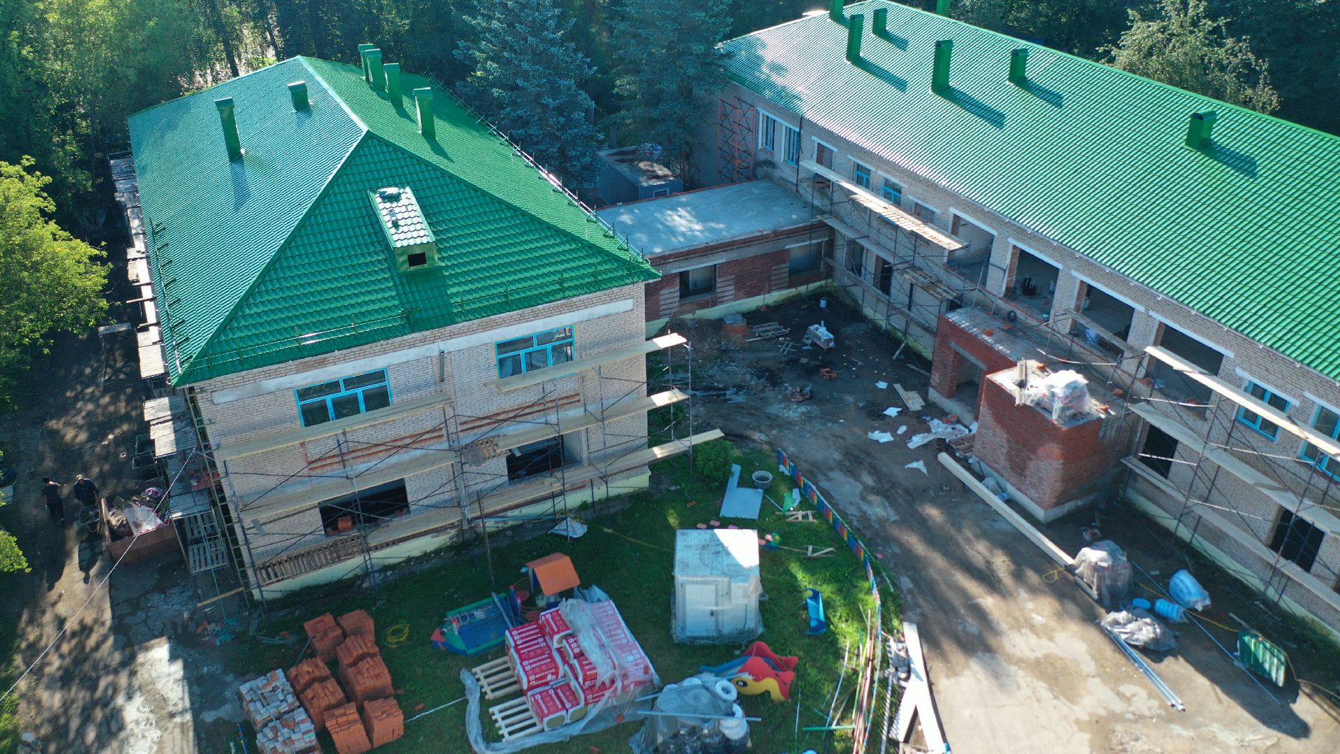 садик,видео с коптера,