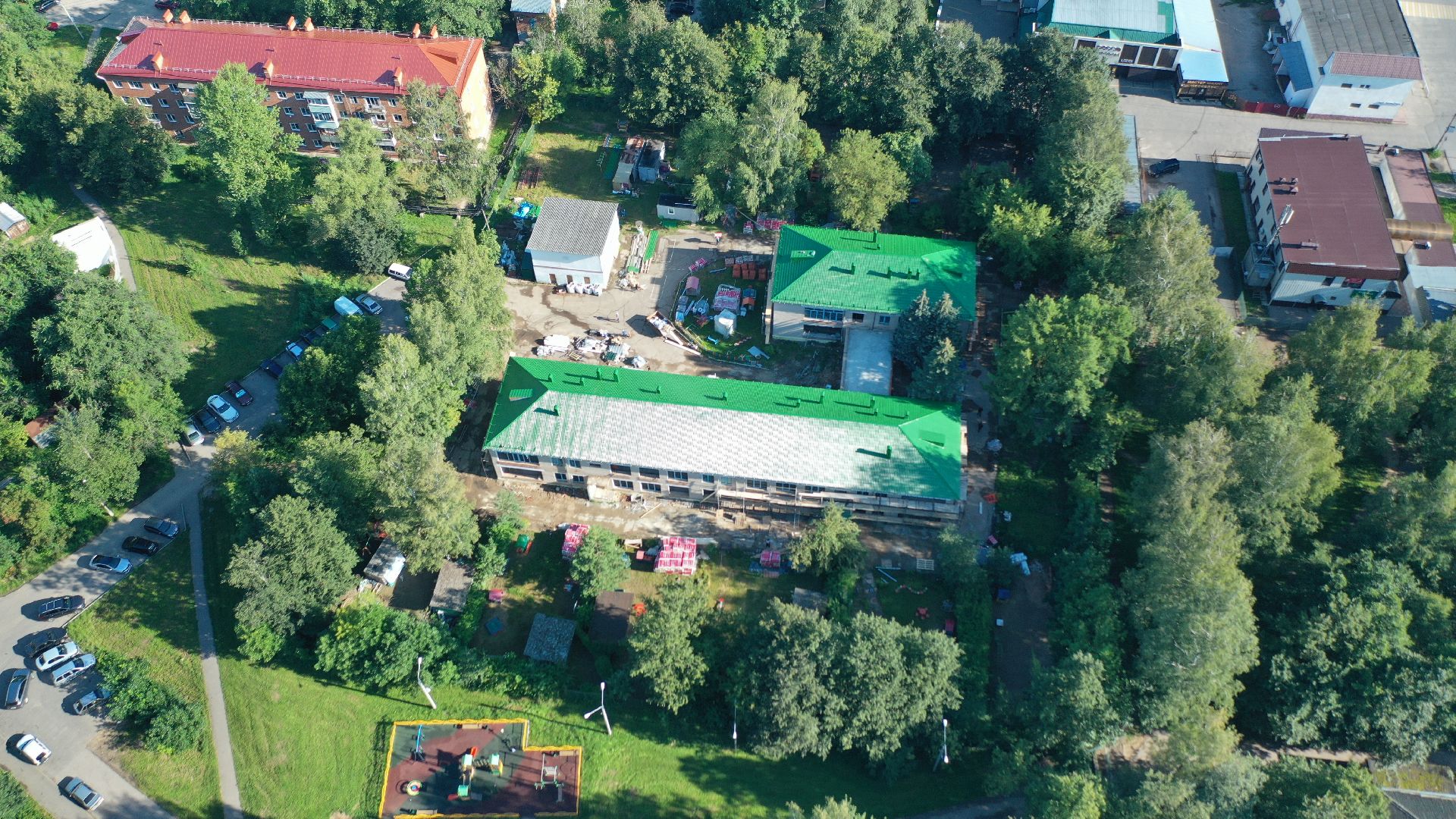 садик,видео с коптера,