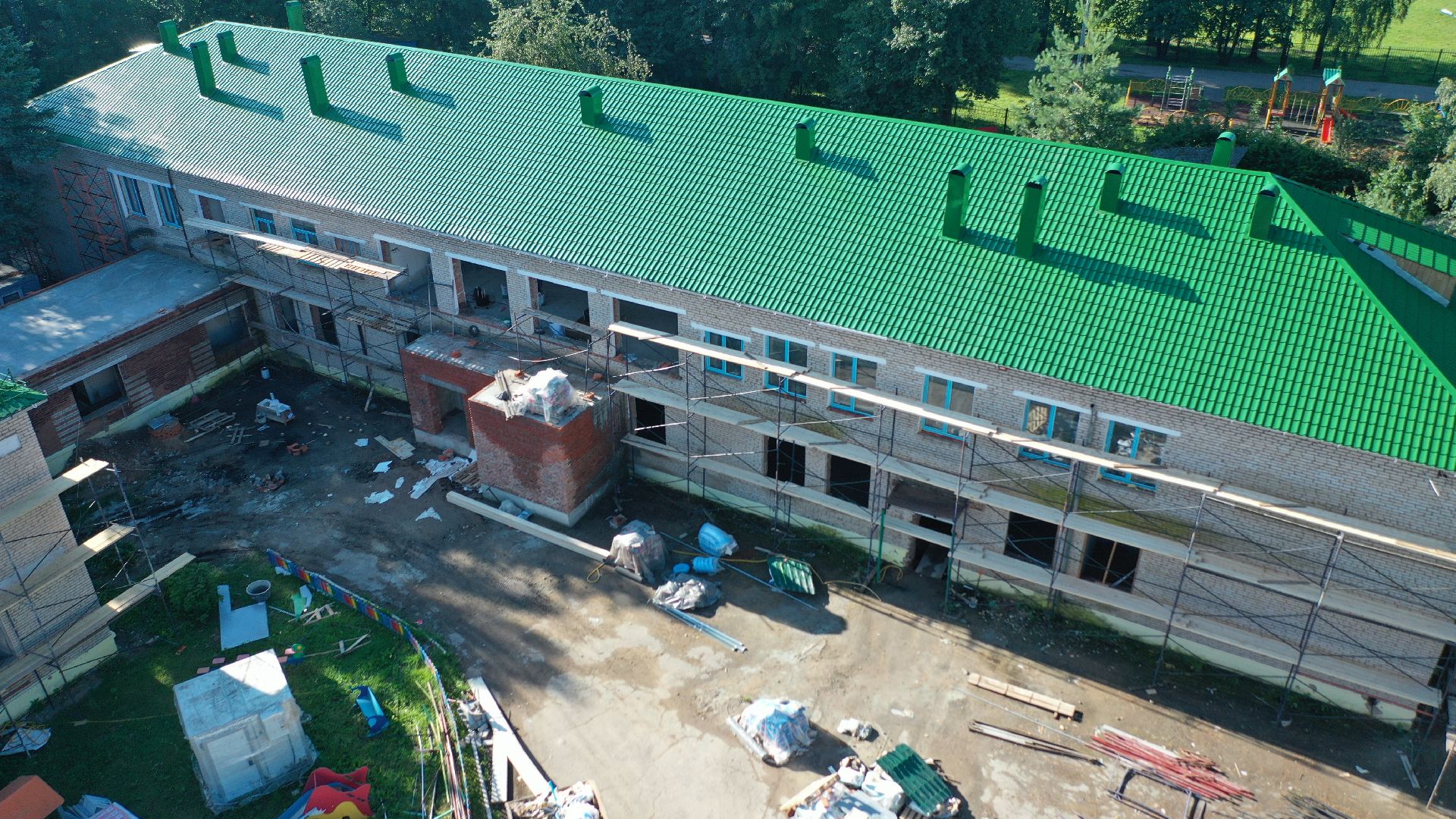 садик,видео с коптера,