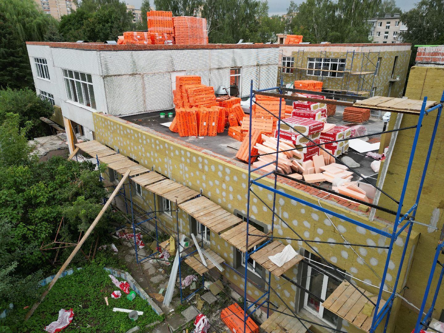 садик, лосино-петровский, ремонт,видео с коптера,