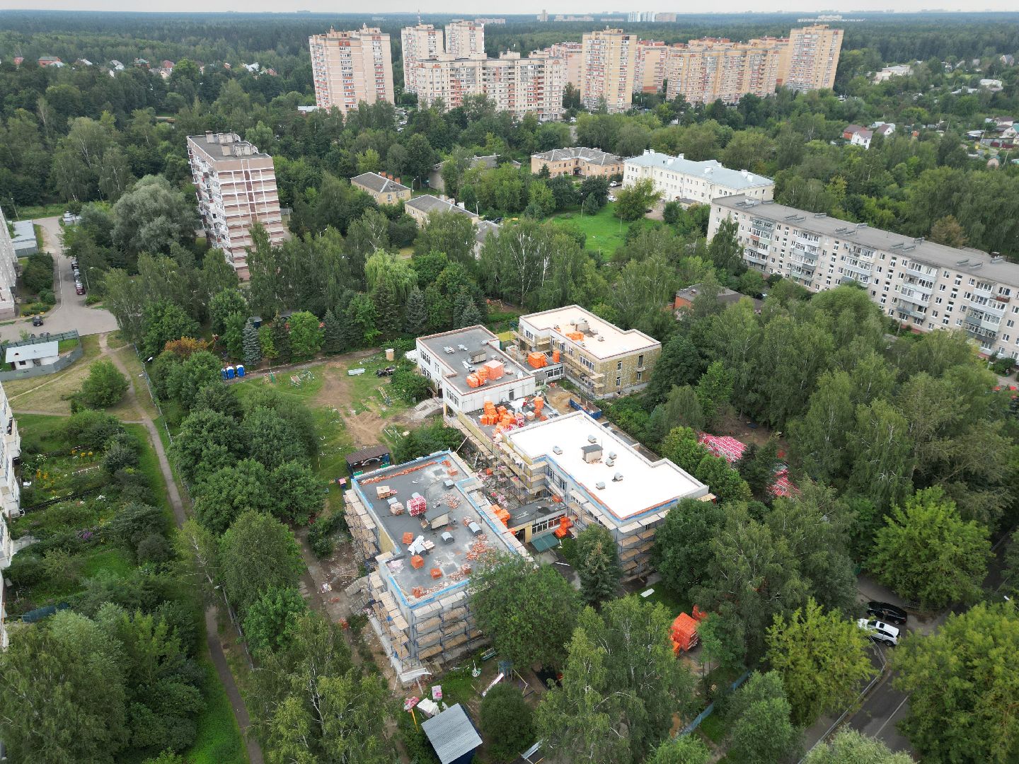 садик, лосино-петровский, ремонт,видео с коптера,