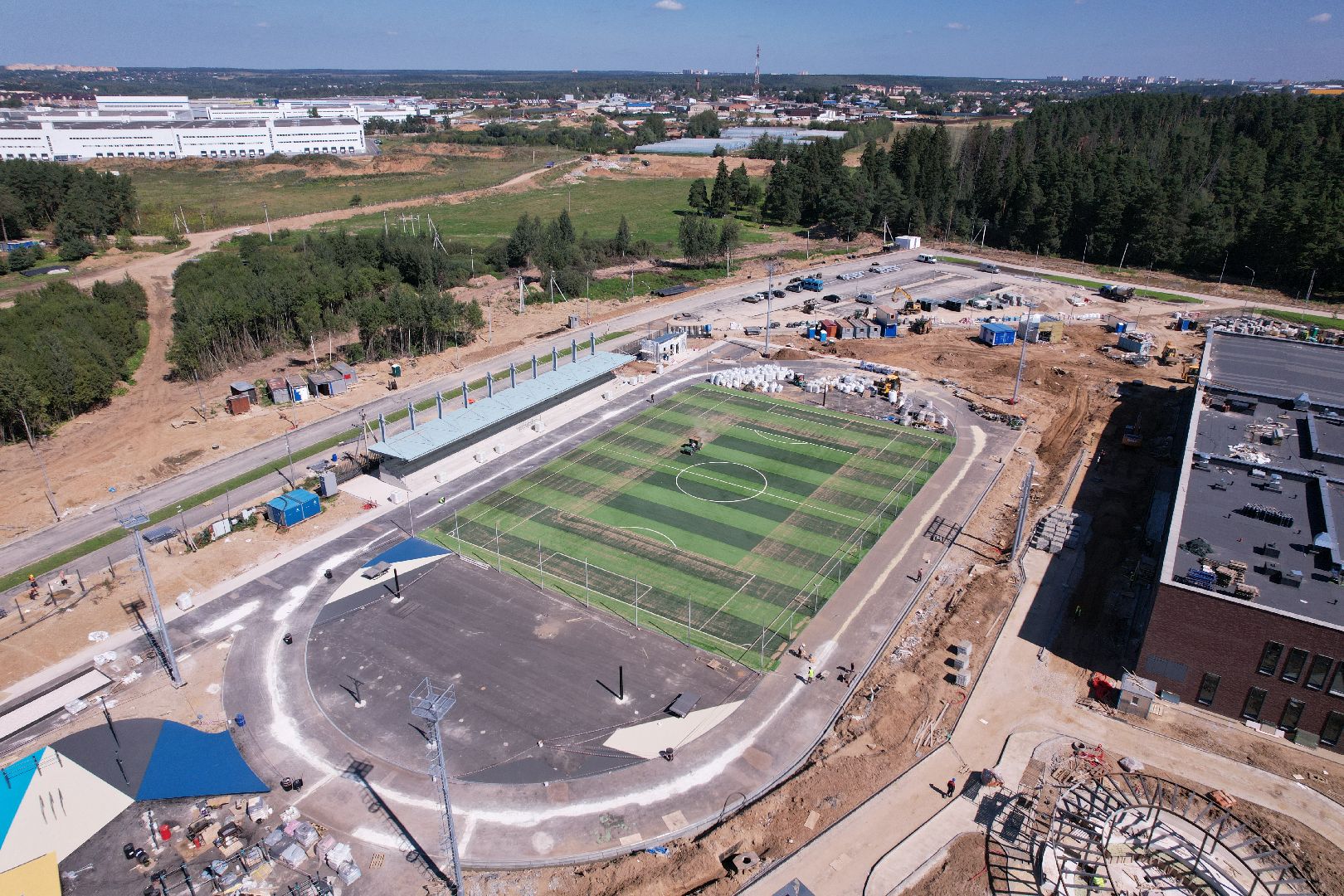 лицей, истра,видео с коптера,