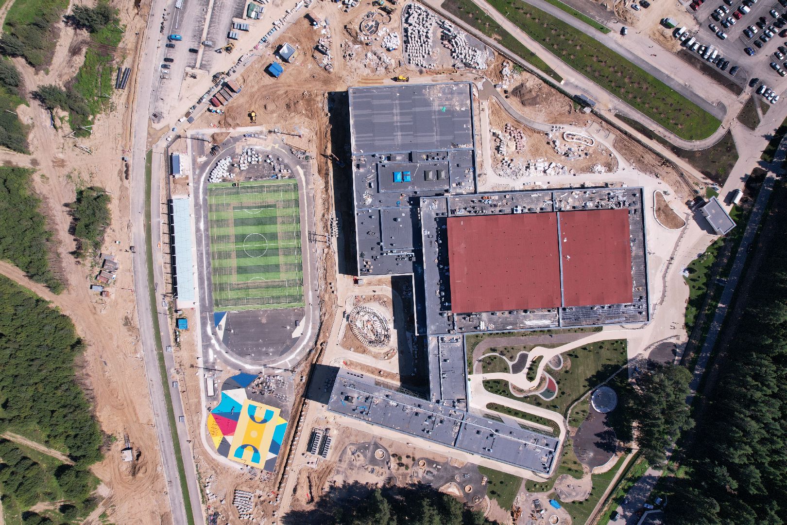 лицей, истра,видео с коптера,