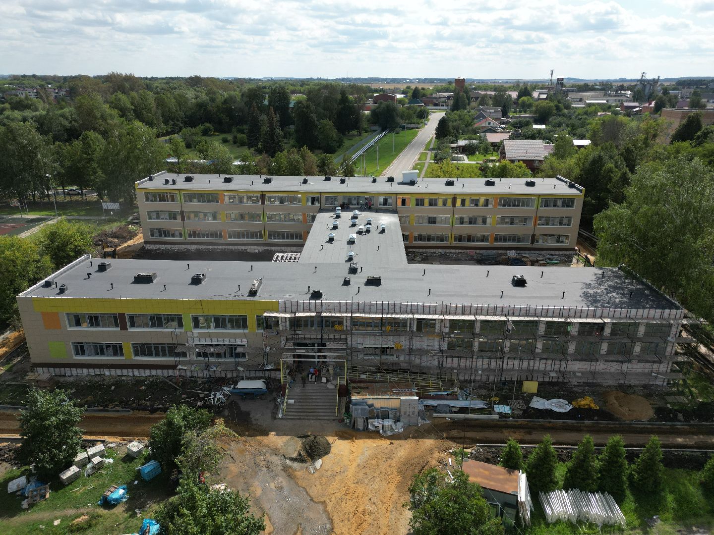 школа, серебряные пруды,видео с коптера,