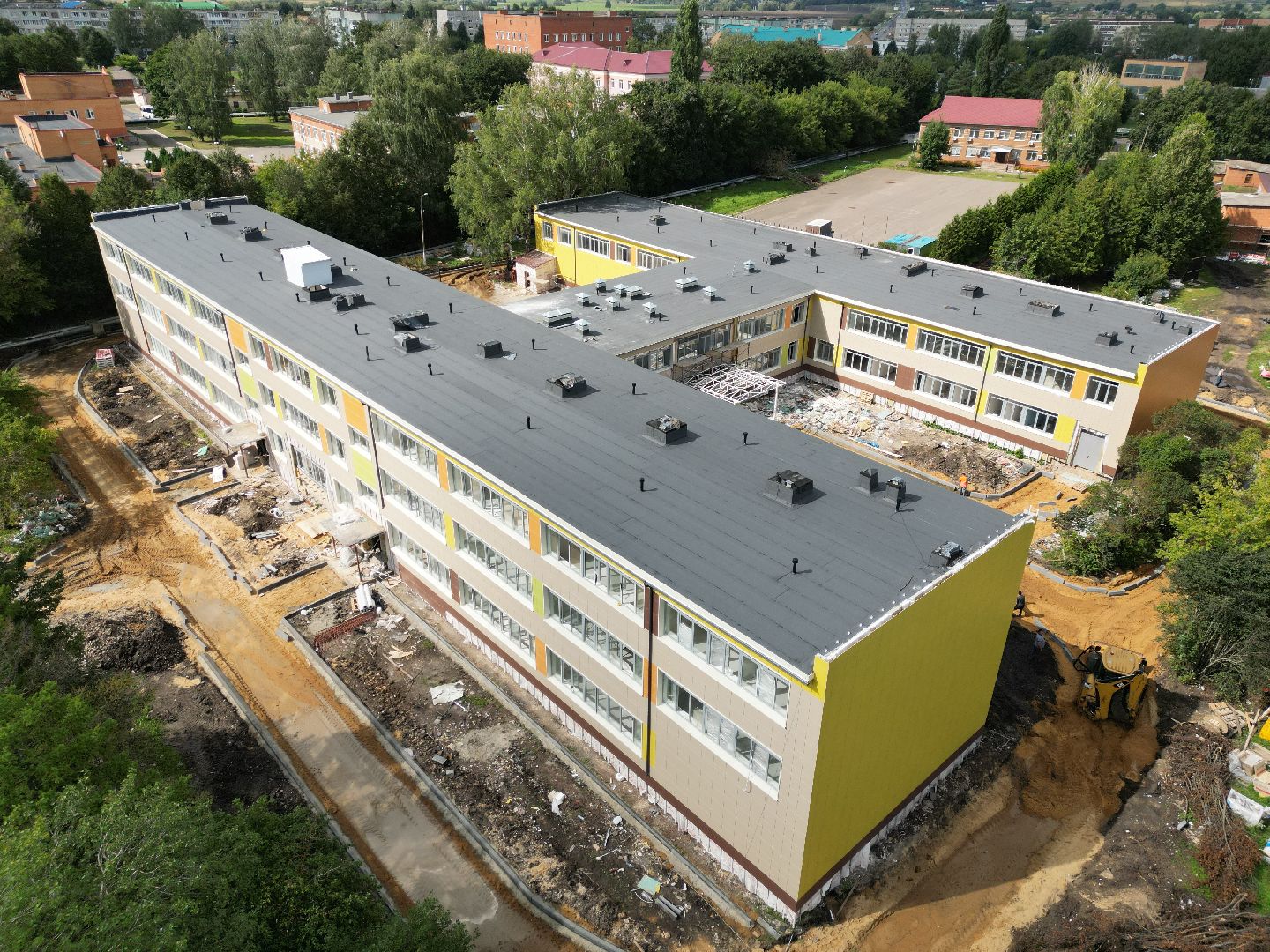 школа, серебряные пруды,видео с коптера,