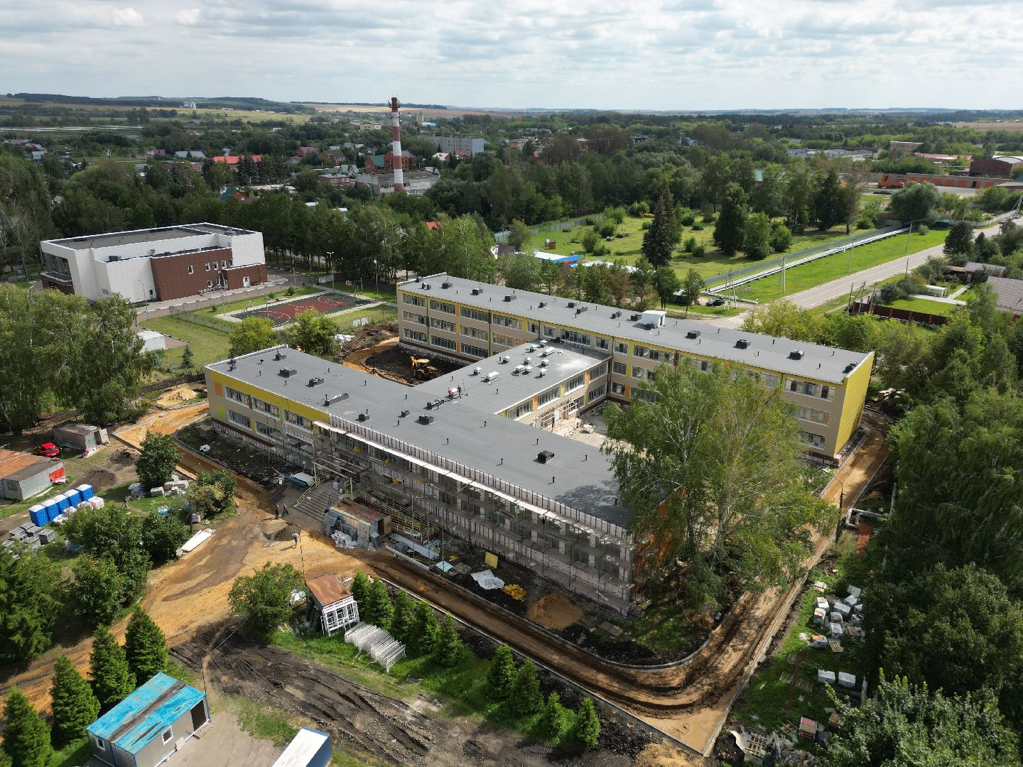 школа, серебряные пруды,видео с коптера,