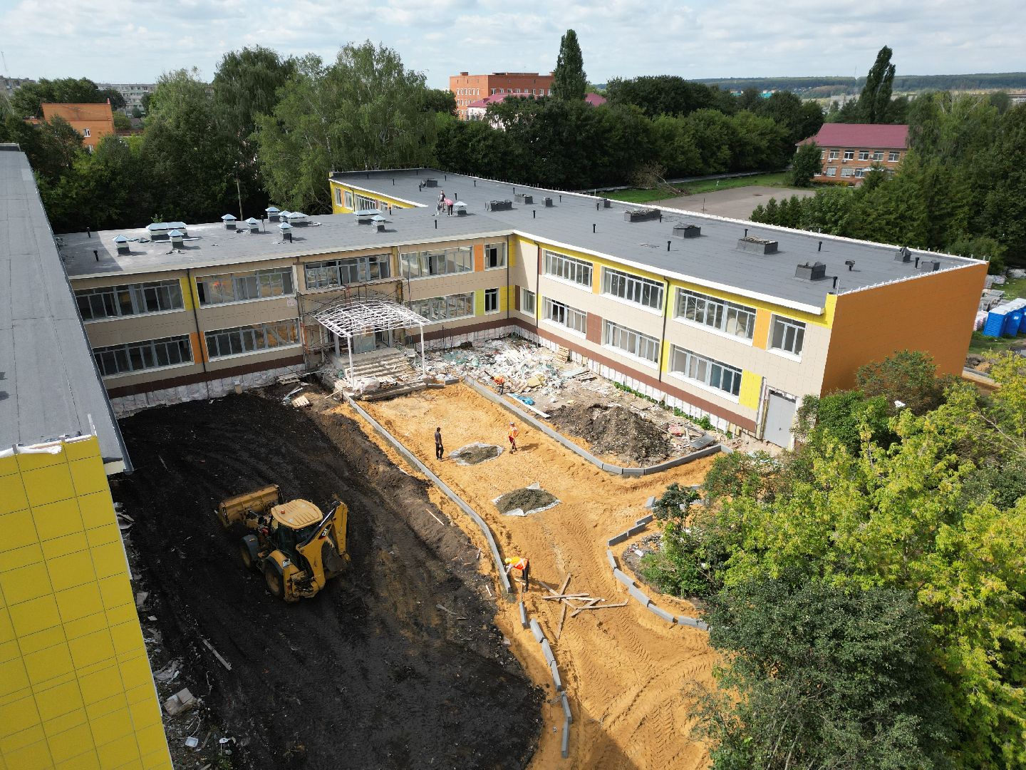 школа, серебряные пруды,видео с коптера,