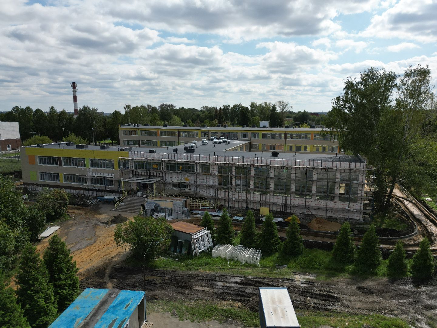 школа, серебряные пруды,видео с коптера,