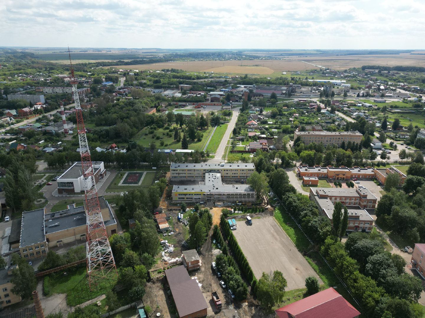 школа, серебряные пруды,видео с коптера,