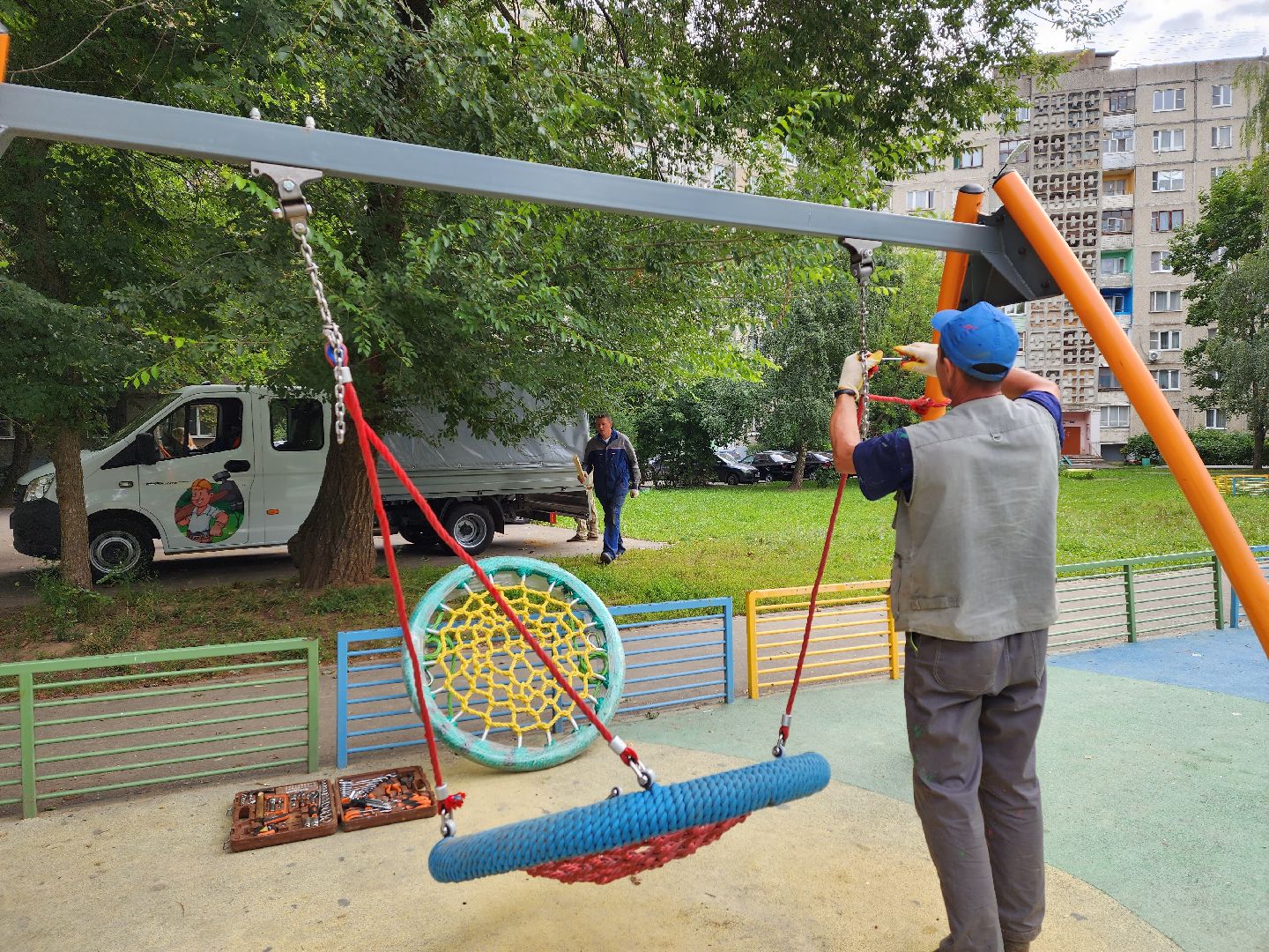 детская игровая площадка, Воскресенск, добродел, дети, благоустройство дворов, ремонт,