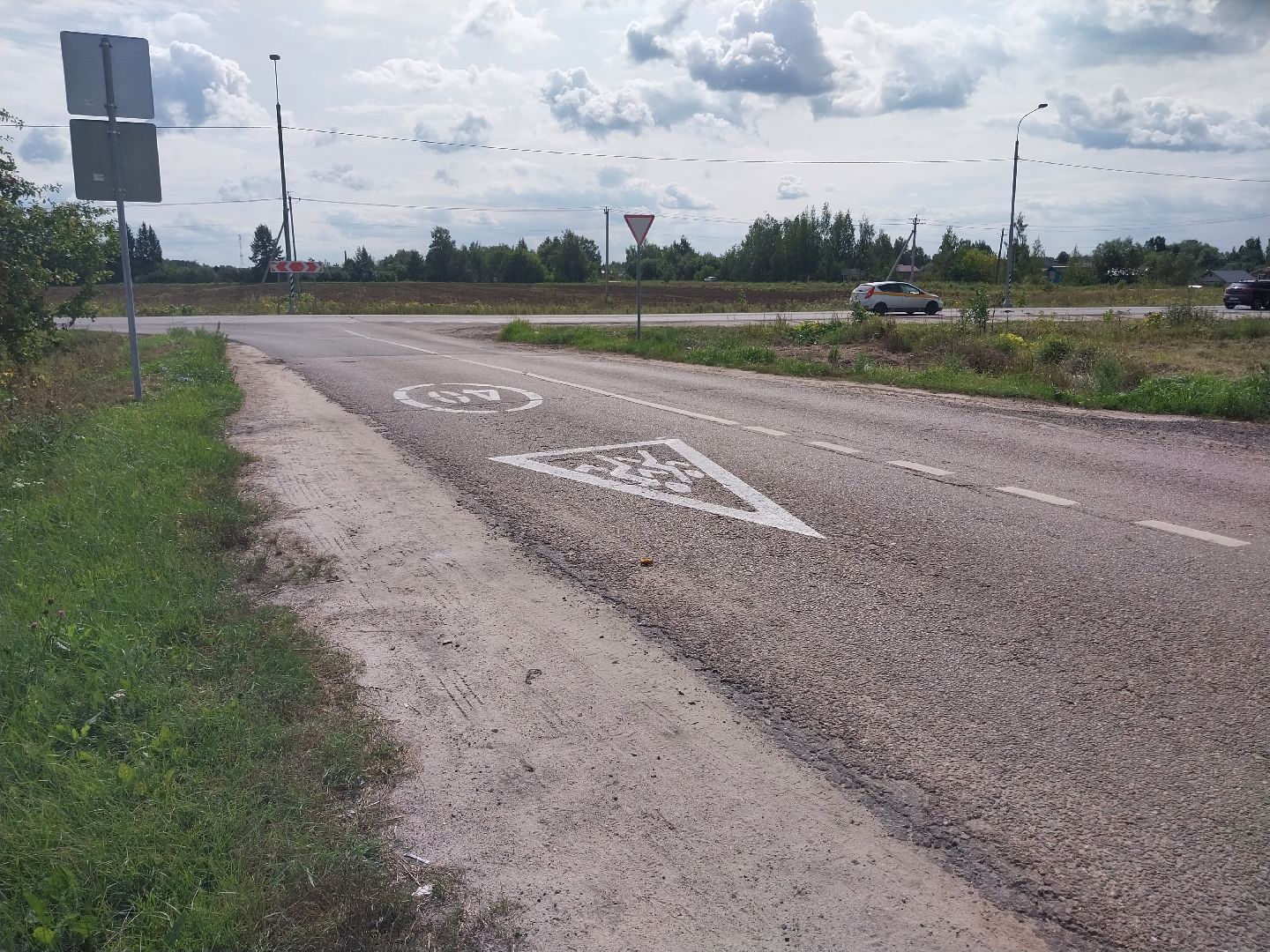 Коломна, дороги, разметка, лежачие полицейские