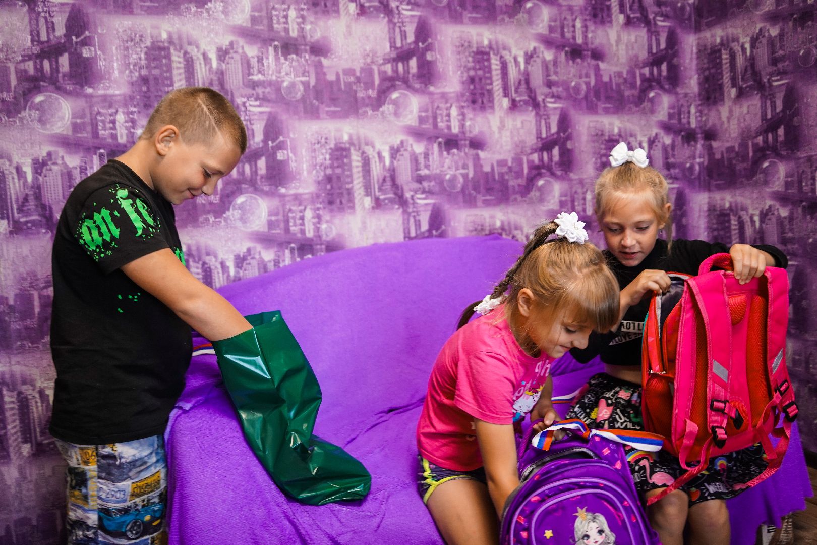 #БольшаяШатура#первоклашки#подарки#рюкзаки